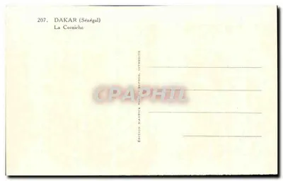 Dakar (Senegal) — La Corniche — Wydawnictwo Maurice Vaile, Interdite — Rewers