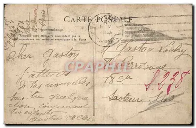 Antieke ansichtkaart Senegal Saint Louis Uitzicht op de rivier — Achterkant