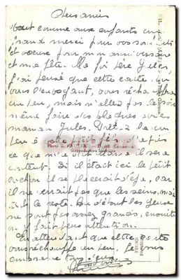 Antieke ansichtkaart Tchad Meisjes Gorane — Achterkant
