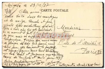 Mégeve — Las zimowy — n°658 — Rewers