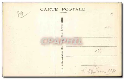 Megève (Wysokie Sałwy) — widok panoramiczny z Doma Miage i Góra Joly — L. Morand, nr 384 — Rewers