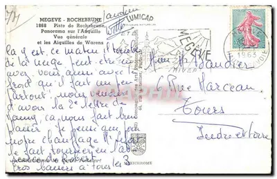 Mégeve - Rochebrunne — panorama e piste da sci — Verso
