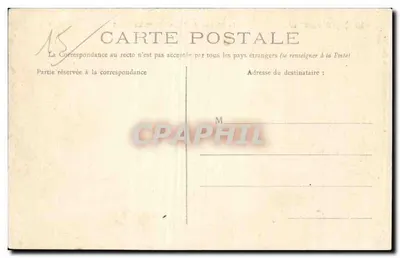 Zamek CLAVIÈRES-AYRENS — wydawca Le Cantal Illustré, Sklep Pierre Malroux, Aurillac — Rewers