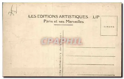 Pałac Royal (1636) - Galeria Beaujolais - Wejście do Hotelu (Strona Ogrodu) - Wydawca: Les Éditions Artistiques LIP — Rewers