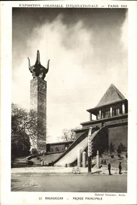 Madagascar — Façade Principale — Exposition Coloniale Internationale — Paris 1931 — Gabriel Veissière, Archs.