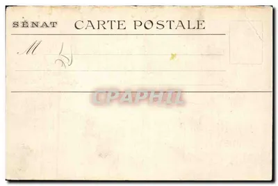 Jardin du Luxembourg — état du bassin après la chute d'un projectile de la Bertha (30-3-1918) — éditeur SÉNAT — Verso