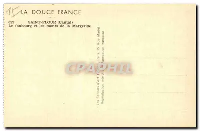 Saint-Flour (Cantal) — The suburb and the Margeride mountains — Yvon — Back