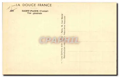 Saint-Flour (Cantal) — Widok ogólny — Les Éditions d'Art Yvon — Rewers