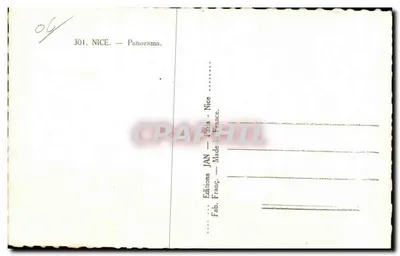 Nice — Panorama — Wydawnictwo JAN — N° 301 — Rewers