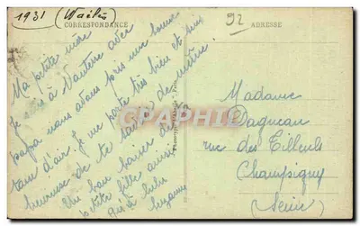 Nanterre - Moulin des Gibets — Międzynarodowa Wystawa w Paryżu 1900 — Rewers