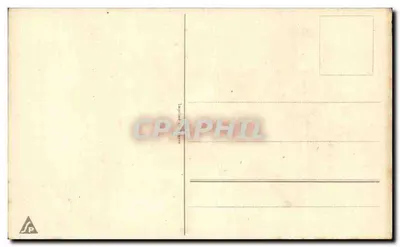 Paisagem de aldeia com galinha e sinos — rosas — editor não identificado — Verso