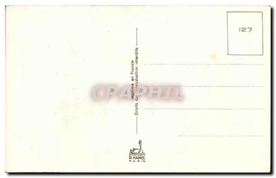 Kind met zwarte hond — bloemstuk — R. HAMEL, nr. 127 — Achterkant