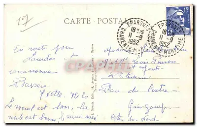 A Côte d'Argent — A Grande Côte — Editor L. Novais, n°137 — Verso