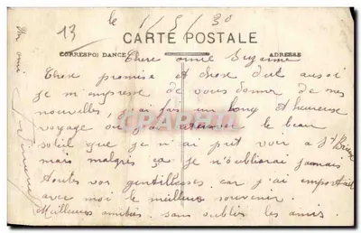 Folklore - Trajes - Na Provência - Traje de Mireille - Bilhete postal antigo — Verso