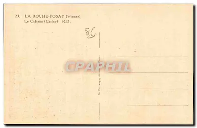 O Castelo (Cassino) — La Roche-Posay (Vienne) — R. Dorange, editor Tours — Verso