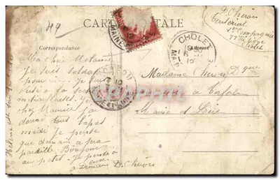 Chalé (M.-et-L.) - O Mail, A Promenade — Artaud-Nozais, Nantes — Verso