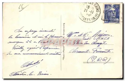 Font-Romeu — Um canto da floresta e o Grand Hôtel — editor Cap, n°46 — Verso