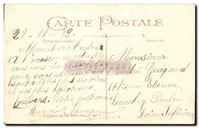 Cena invernal com São Nicolau — Editor En Brocheroaux, série N° 26 — Verso