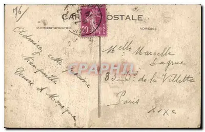 Le Havre — Na Tempestade — C. M., Le Havre — Verso