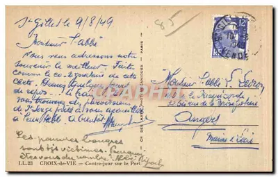 CROIX-de-VIE — Contra-luz sobre o Porto — Cie des Arts Photographiques — LL.23 — Verso