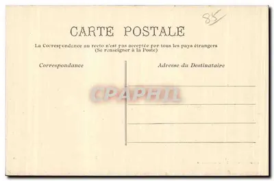 Les Sables d'Olonne — Het Haven onder de maan — Collectie G. I. D., van Nantes — Achterkant