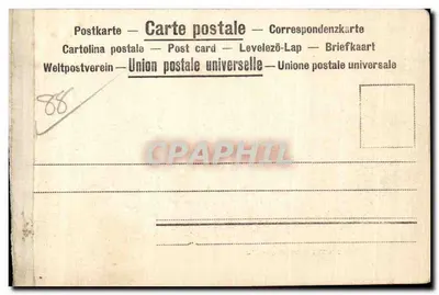 Neufchâtel — Vista Geral — Bilhete postal antigo — Verso
