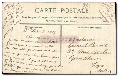 Avenue Carnot — Belfort — wydawca L.V. & Cie — Rewers