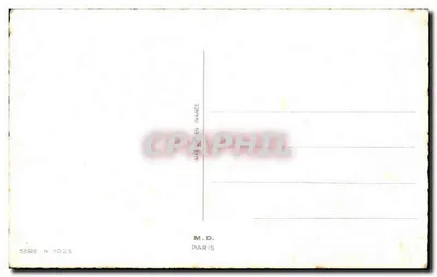 Ryby grające z kwiatem — 1 kwietnia — M.D. Paris, seria nr 1025 — Rewers