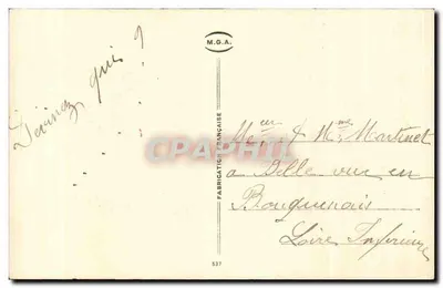 मछली के साथ एक पत्र के अंदर — 1 अप्रैल — M.G.A. संख्या 537 — पीछे