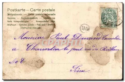 Dzieci grające z postacią z lodu — wydawca L. FERAS, nr 144 — Rewers