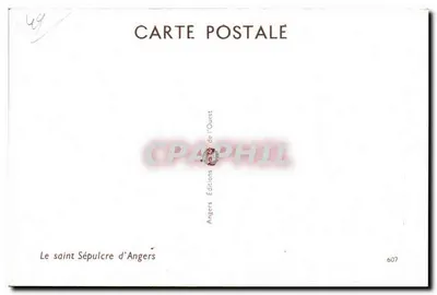 Święty Sepulkr w Angers — wydawca Angers Éditions de l'Ouest, n° 607 — Rewers