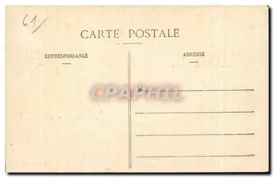 La Grande-Trappe, cerca de Mortagne (Orne) — Vista de la iglesia y del hotel — Colección G. T. — Reverso