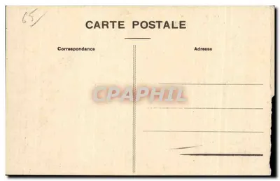 Castillo de Mauvezin - Tarjeta postal antigua — Reverso