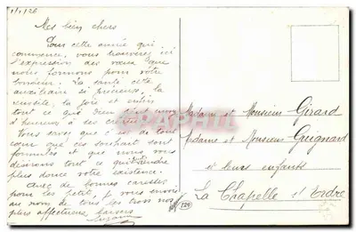 Cappella di Édouard — scena invernale — editore non visibile — Verso