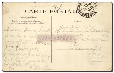 Sainte-Adresse — Visão tirada a um quilômetro do mar — Editor C.F.D. n°309 — Verso