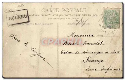 Harfleur — Propriedade de Louis Paul — E. J. — Verso