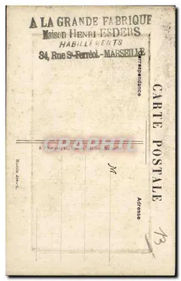 Marselha — A Catedral — Editor não identificado, n° de série 2 — Verso