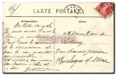 SANCERRE — Dolina Étang — Wydawnictwo Édouard Augen — Rewers