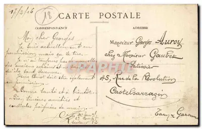 Vierzon — Na Floresta (O Lago de Fays) — Edição da Livraria Parisiense, Vierzon — Verso