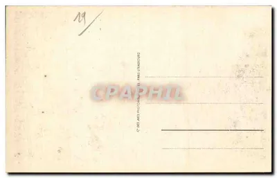 Most Buis nad Corrèzou — widok mostu łukowego — wydawca C. des Arts Photomécaniques, Paryż — Rewers