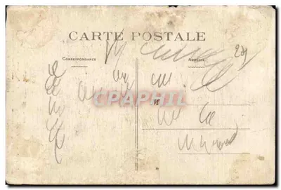 W Périgord — scena wsi z trzema postaciami — seria 57 — Rewers