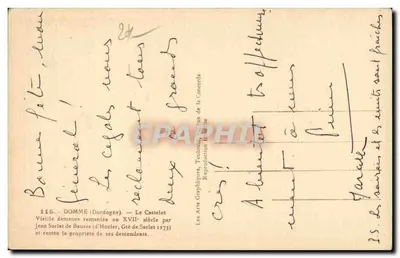 Le Castelet — Velha moradia reformada no século XVII — ARGRA — Verso