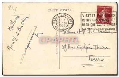 Périgueux - Kerk van Sint-Front - Uitzicht genomen vanaf de oevers van de Isle — Achterkant
