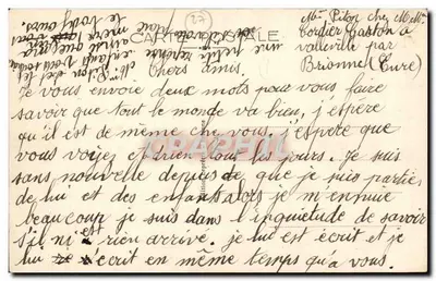 Brionne (Eure) — Margens da Risle — Em cima, o Velho Castelo — Verso