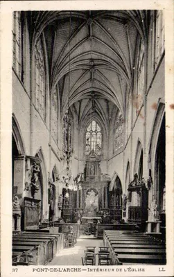 Pont-de-l'Arche — Interior da Igreja — LL n°37