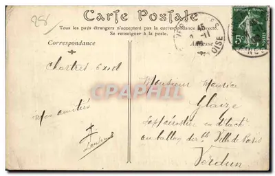 Chartres — Widok z Mostu Nowego — wydawca nieznany, nr 18 — Rewers