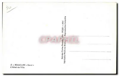 Beaucaire — A Prefeitura — editor APA — Verso