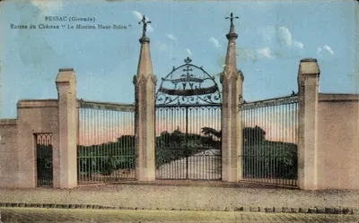 Pessac (Gironde) — Entrada do Castelo "La Mission Haut-Brion" — editor não identificado