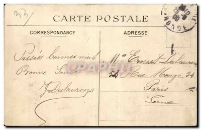 Bordeaux — Praça dos Quinconces — N.L. Bordeaux — Verso