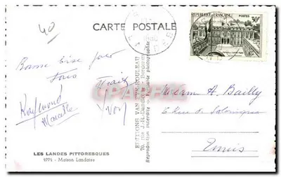 Casa Landaise — Éditions Van Cyr-Pouleaut — 4994 — Reverso